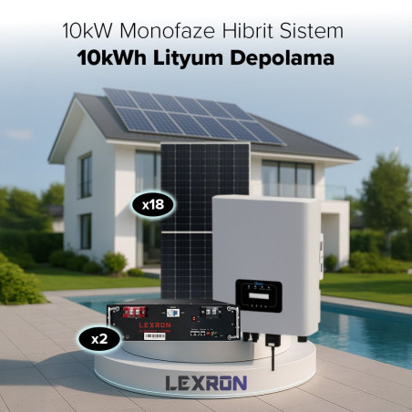 Urla Solar 10KW MONOFAZE HİBRİT SİSTEM 1