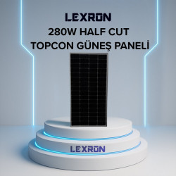 Lexron 280W HALF-CUT TOPCON MONO GÜNEŞ PANELİ