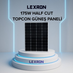 Lexron 175W HALF-CUT TOPCON MONO GÜNEŞ PANELİ