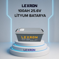 Lexron 100AH 25.6V LİTYUM BATARYA