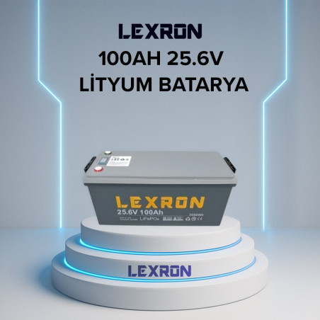 Lexron 100AH 25.6V LİTYUM BATARYA