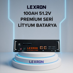 Lexron 100AH 51.2V PREMİUM SERİSİ LİTYUM BATARYA