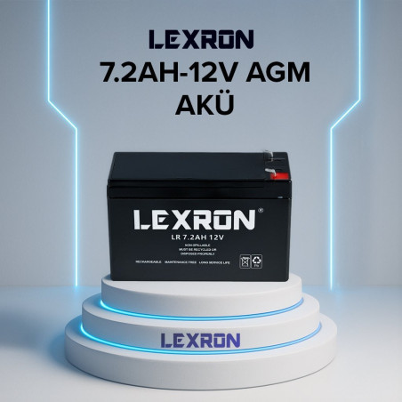 Lexron 7.2AH-12V AGM AKÜ