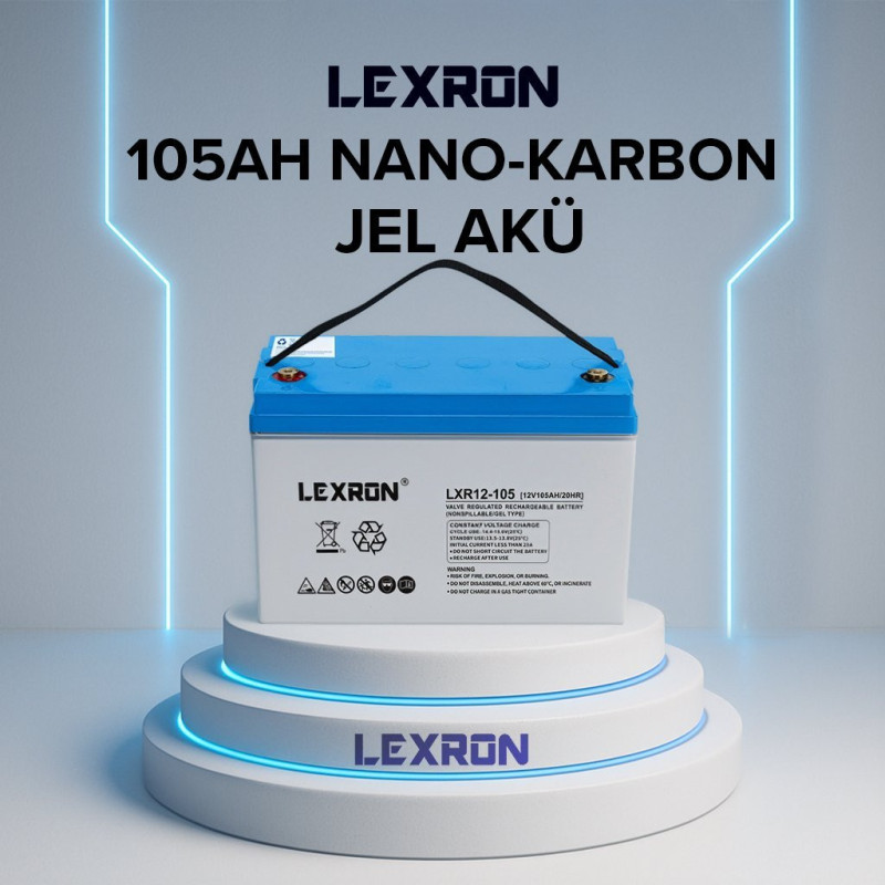 Lexron 105AH-12V NANO-KARBON JEL AKÜ