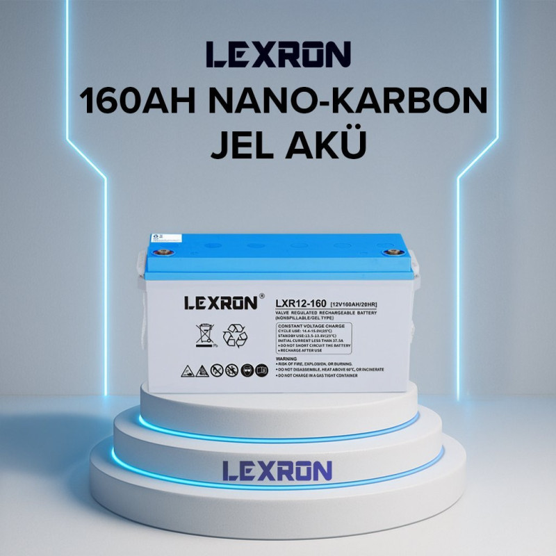 Lexron 160AH-12V NANO-KARBON JEL AKÜ