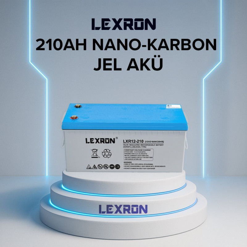 Lexron 210AH-12V NANO-KARBON JEL AKÜ