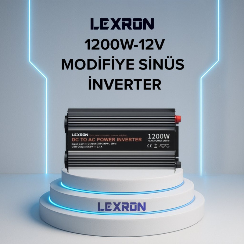 Lexron 1200W-12V MODİFİYE SİNÜS İNVERTER