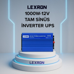Lexron 1000W-12V TAM SİNÜS İNVERTER (UPS)