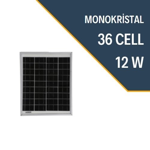 Lexron-12W MONOKRISTAL GÜNEŞ PANELİ