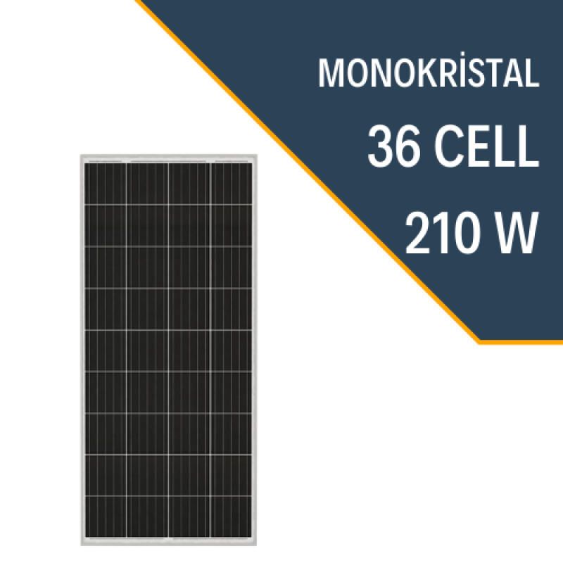 LEXRON 210W MONOKRİSTAL GÜNEŞ PANELİ