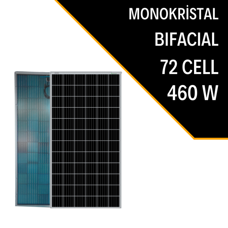 LEXRON 460W BİAFİCAL MONOKRİSTAL GÜNEŞ PANELİ