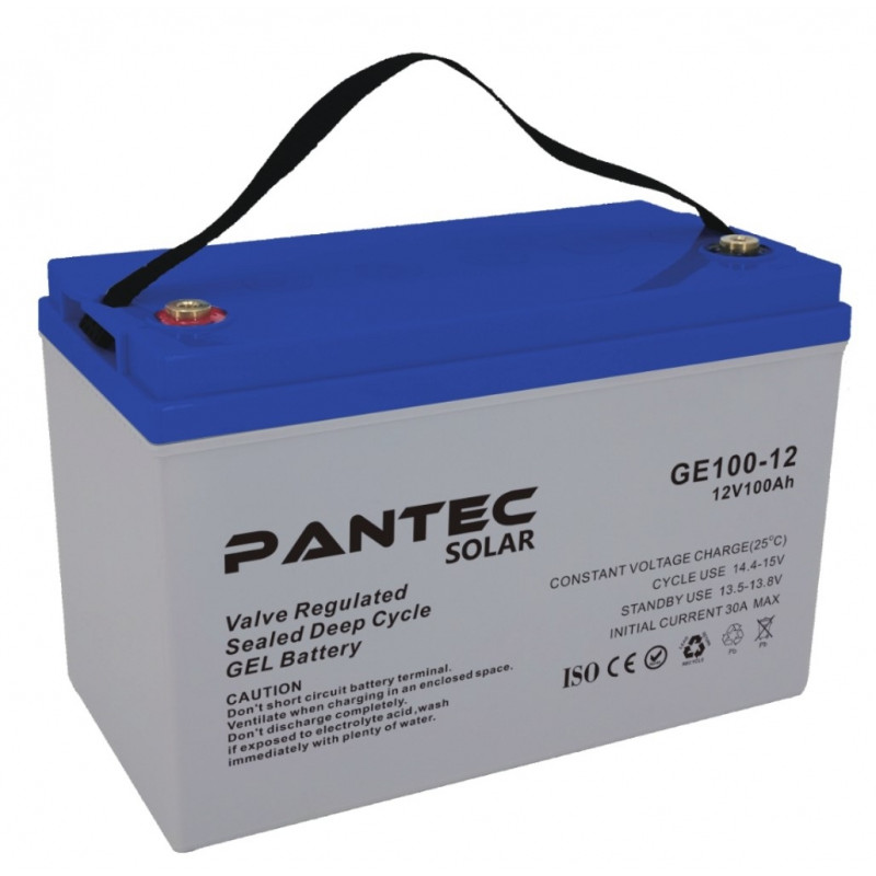 PANTEC Jel akü 12V 100Ah Pantec