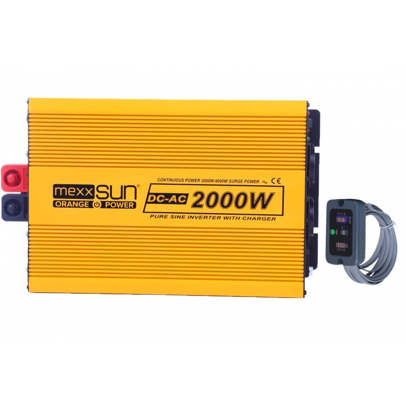 MEXXSUN Tam Sinus Şarjlı / Ekranlı 12V 2000W İnverter