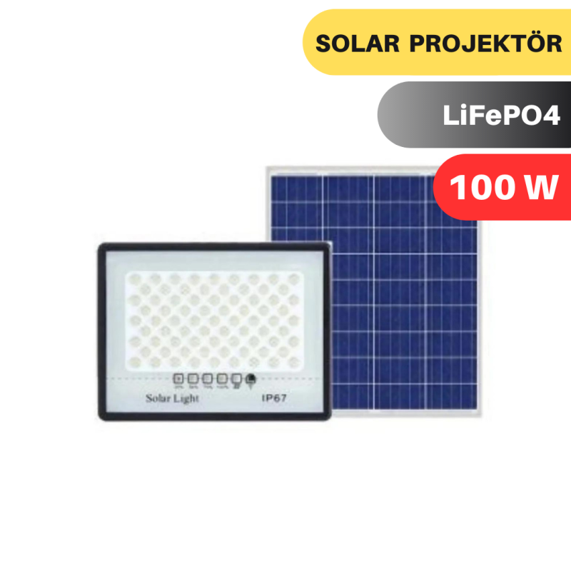 LEXRON 100W SOLAR PROJEKTÖR