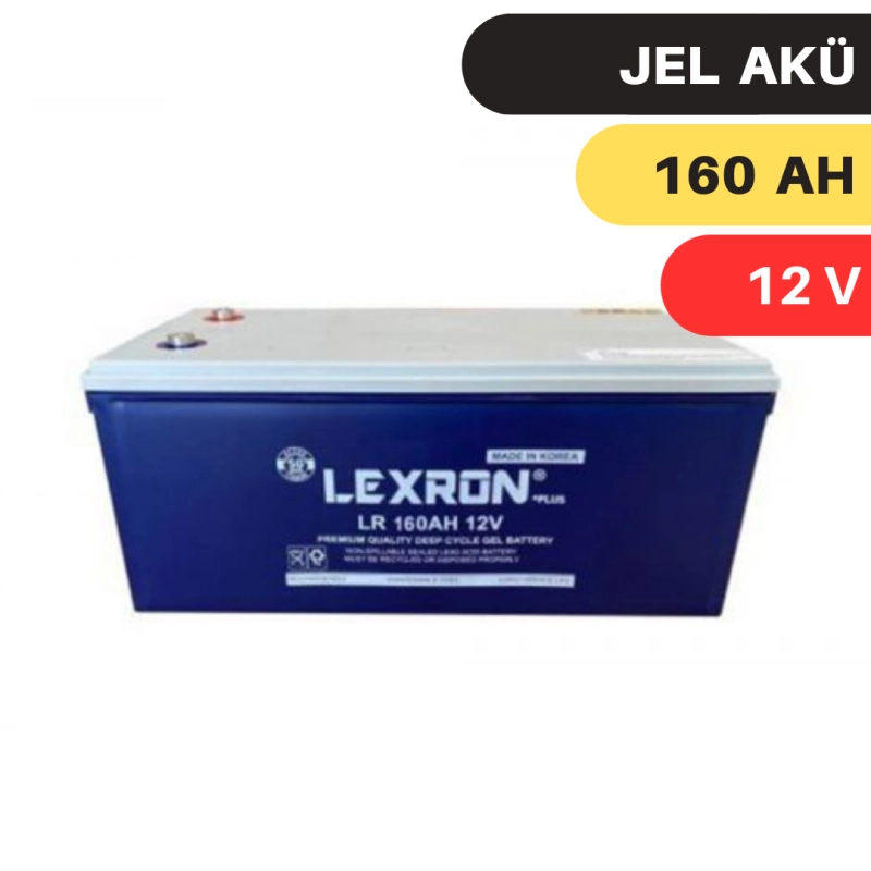 LEXRON 160A 12V JEL AKÜ ( 150A )