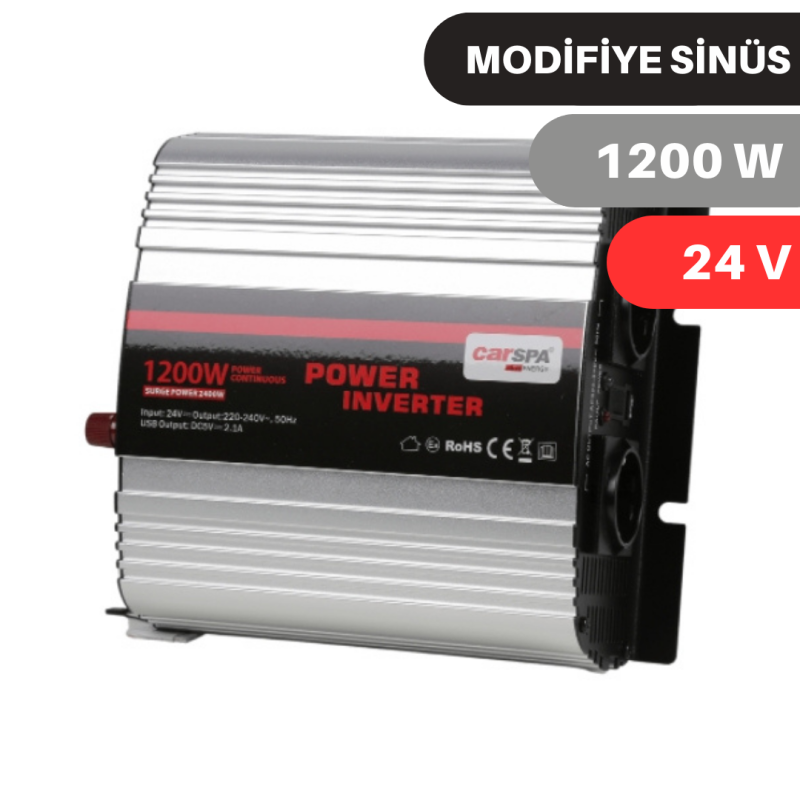 CARSPA 1200W-24V MODİFİYE SİNÜS İNVERTER