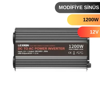 LEXRON 1200 W WATT 12V MODİFİYE SİNUS İNVERTER