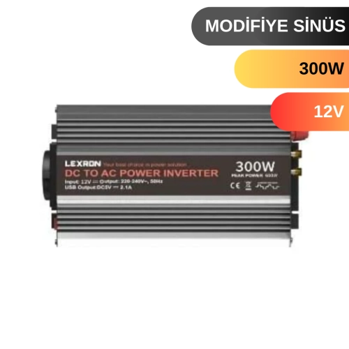 LEXRON 300 W WATT 12V MODİFİYE SİNÜS İNVERTER