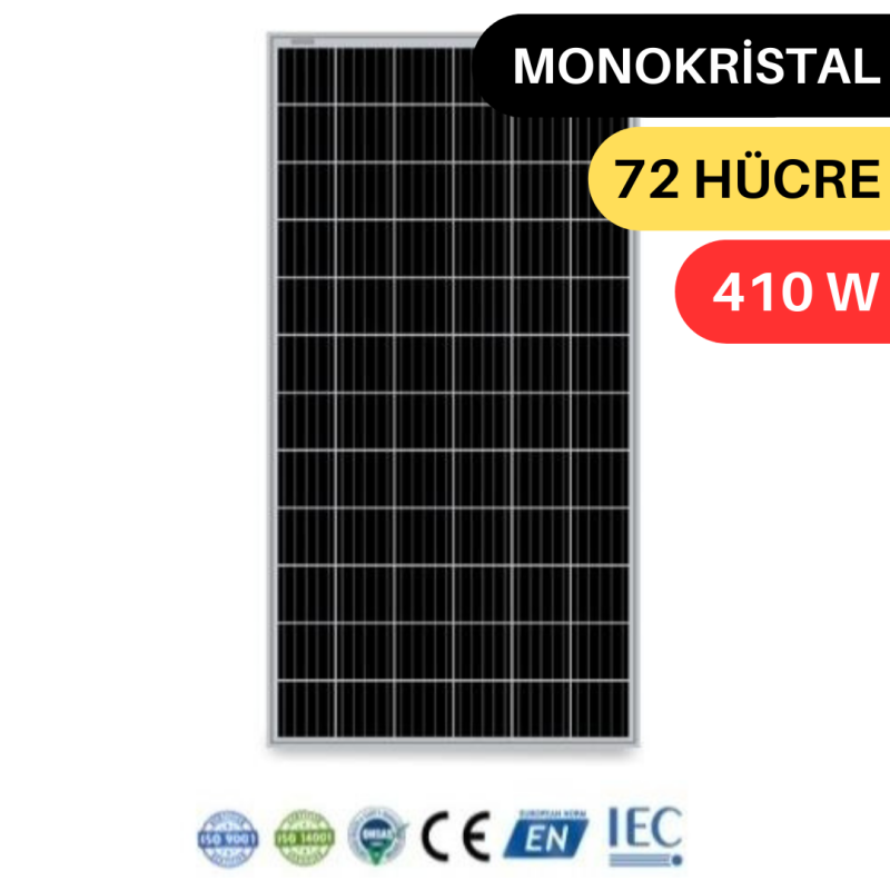 LEXRON 410W MONOKRİSTAL GÜNEŞ PANELİ