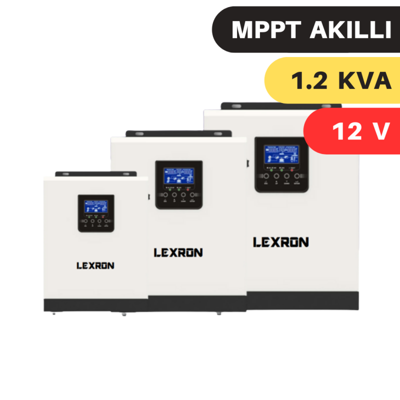 LEXRON 1.2KVA MPPT 12V AKILLI İNVERTER