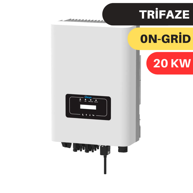 DEYE 20KW ON GRİD İNVERTER 3 FAZ TRİFAZE