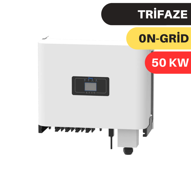 DEYE 50KW ON GRİD İNVERTER 3 FAZ TRİFAZE