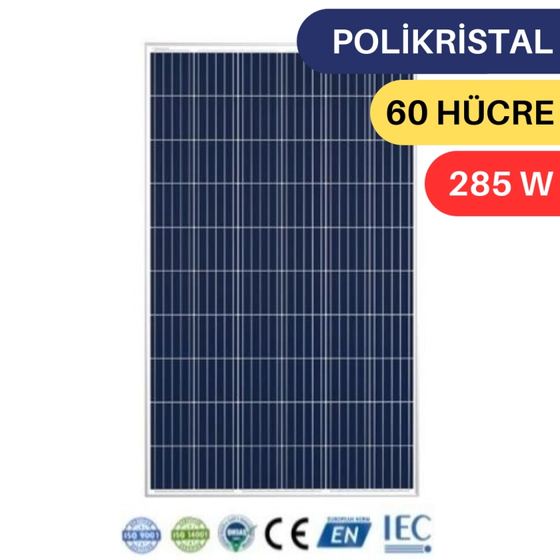 LEXRON 285W POLYKRİSTAL GÜNEŞ PANELİ