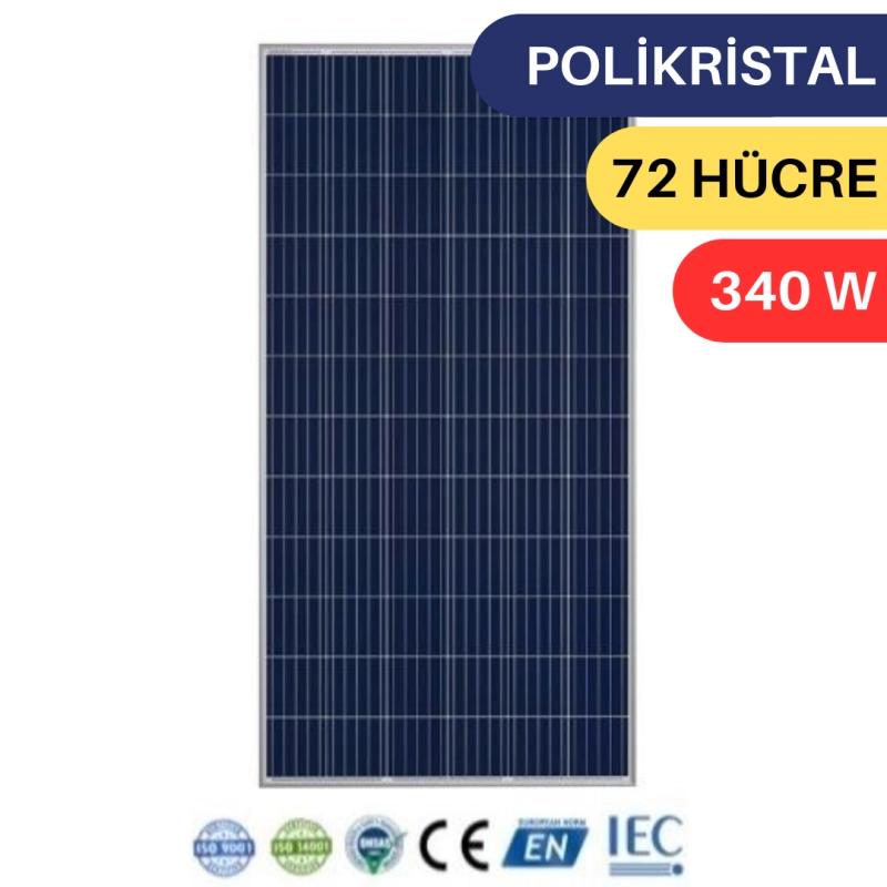 LEXRON 340W POLYKRISTAL GÜNEŞ PANELİ