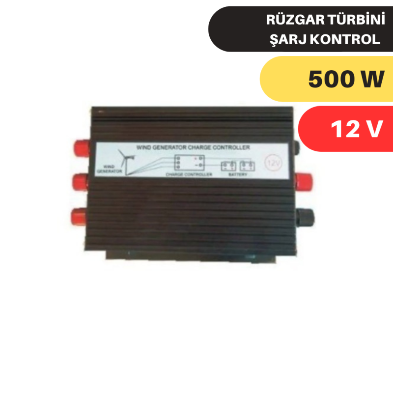 UrlaSolar 500W-12V RÜZGAR TÜRBİN ŞARJ KONTROL CİHAZI