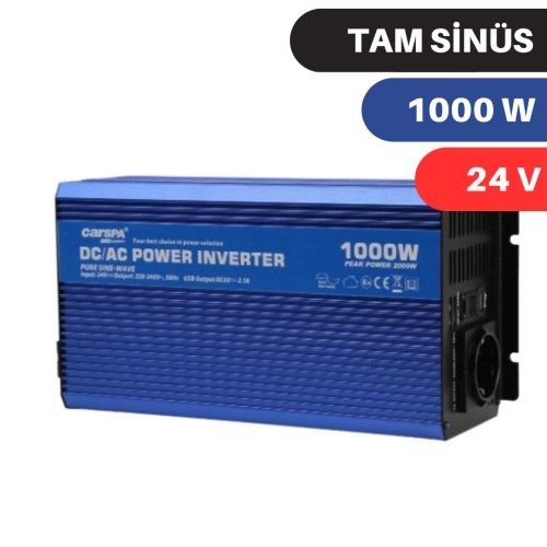 CARSPA 1000W-24V TAM SİNÜS İNVERTER