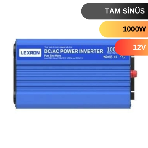 LEXRON 1000 W WATT 12V TAM SİNUS İNVERTER