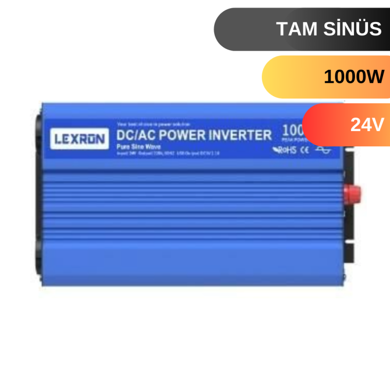 LEXRON 1000 W WATT 24V TAM SİNÜS İNVERTER